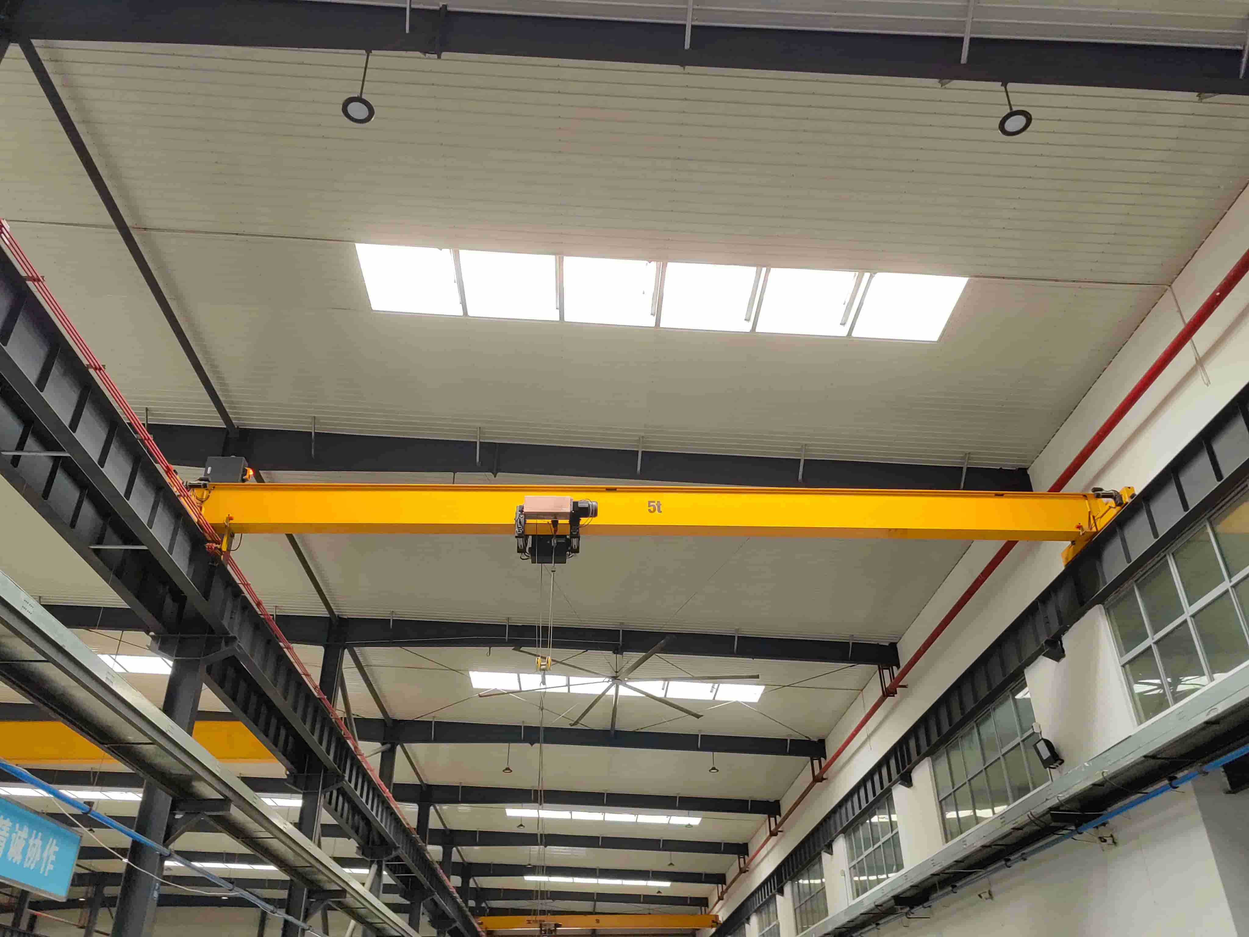 Kren jambatan girder tunggal 5 ton